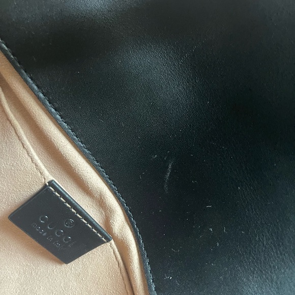 Pearly GG Marmont Flap Belt Bag Matelasse Leather - Picture 7 of 10